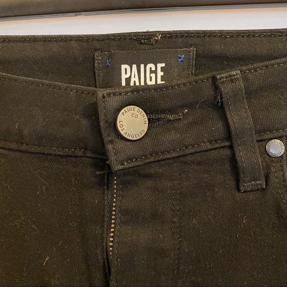 Paige Denim Skinny Black Jeans